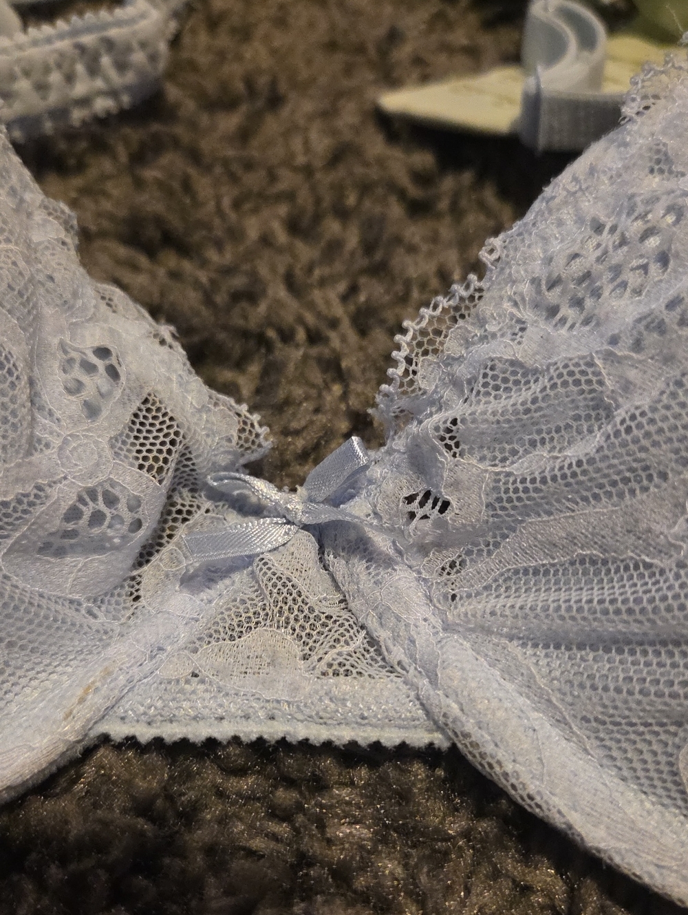 34C Lacy Bow Bra 3 Piece Set - Picture 5 of 6